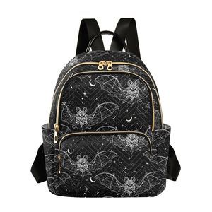 Mini Backpack Bat Halloween Fashion Backpack Purse for Women,Handbag🦑